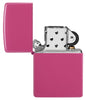 Zippo Feuerzeug sanftes Pink Frequency Basismodell geöffnet ohne Flamme
