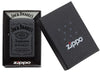Zippo Feuerzeug schwarz Jack Daniel's Logo in offener Box