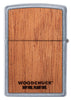 Rückseite Zippo Woodchuck Totenkopf mit Schlange