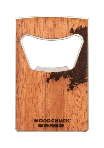 Flaschenöffner Rückseite Zippo Woodchuck mit Baum