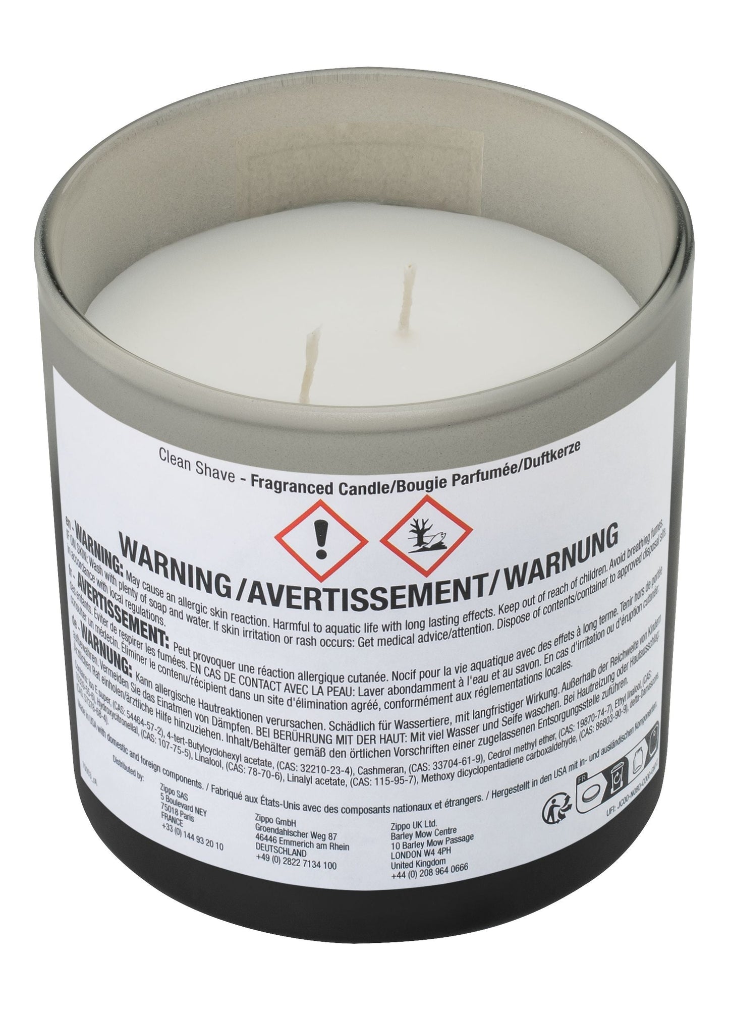 Zippo Odor-Masking Candle Clean Shave