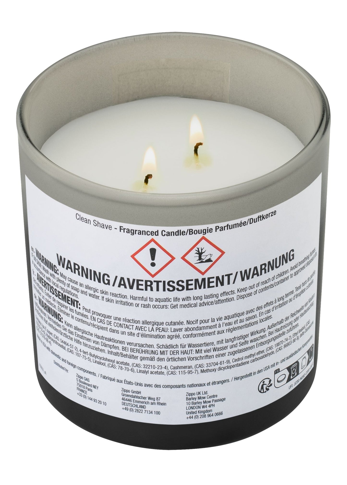 Zippo Odor-Masking Candle Clean Shave