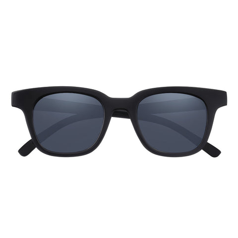 Zippo Sonnenbrille Frontansicht mit breiter Fassung in schwarz