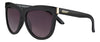 Zippo Sonnenbrille 3/4 Frontansicht Lady Swing mit geschwungenen halbrunden Gläsern in schwarz
