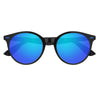 Frontansicht Zippo Sonnenbrille Panto blaue Gläser mit schwarzem Rahmen